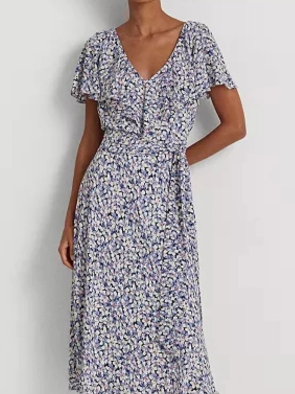 Ralph Lauren Blue Floral Maxi Dress